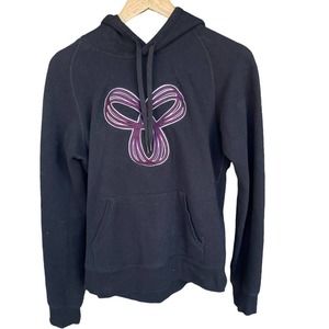 TNA Aritzia Sweater Adult Medium Black Purple Baltic Spiro Embroidered Hoodie